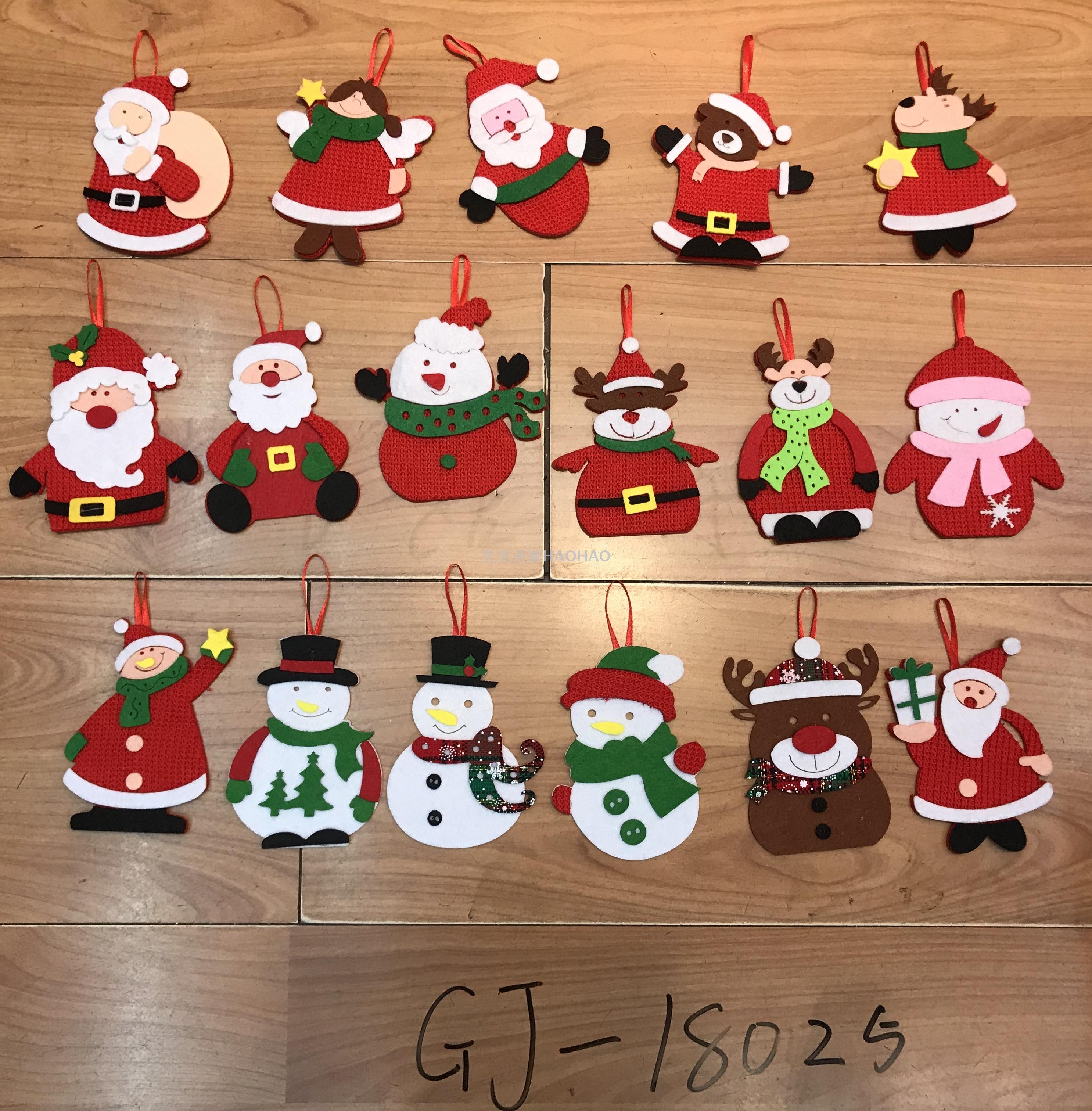 Christmas Doll Pendant Christmas Tree Small Pendant Santa Claus Christmas Tree Decoration Cartoon Doll Factory Direct Sales