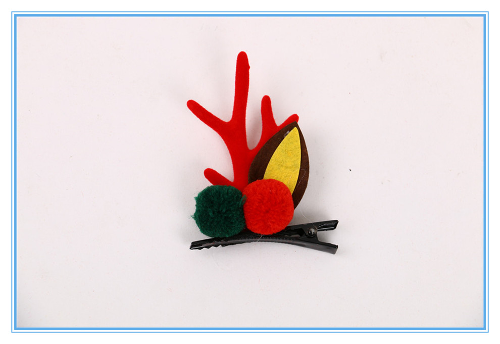 Christmas Headband Small Antlers Barrettes Christmas Elk Ear Barrettes Elk Horn Headwear Children Dress Ornament