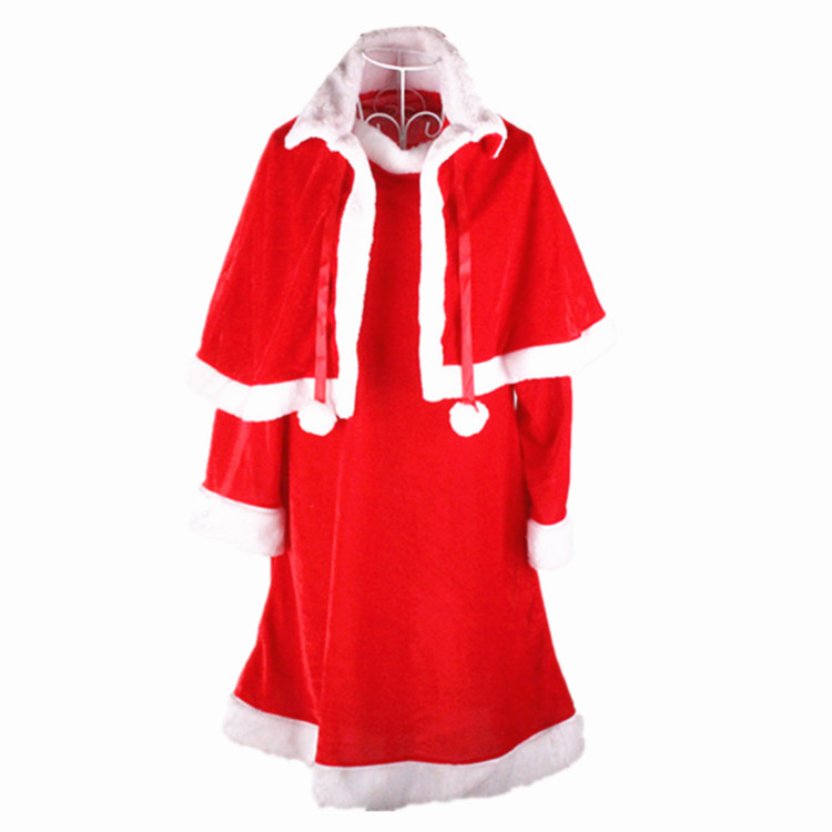 RNFS Christmas dress set of five pieces made of golden velvet adult Christmas dress set of Christmas dress for ladies