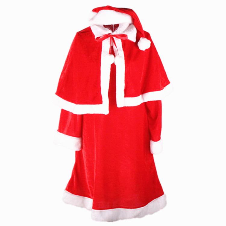 RNFS Christmas dress set of five pieces made of golden velvet adult Christmas dress set of Christmas dress for ladies
