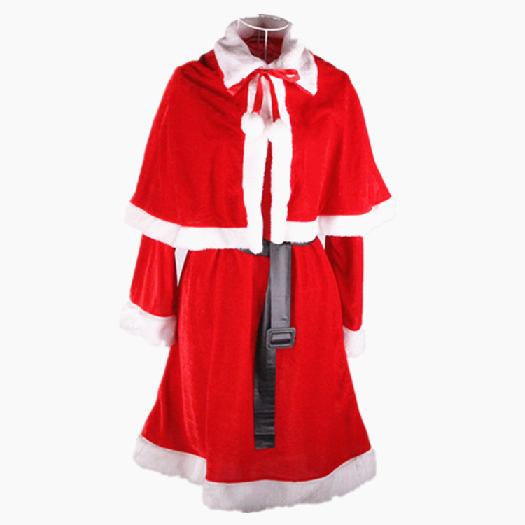 RNFS Christmas dress set of five pieces made of golden velvet adult Christmas dress set of Christmas dress for ladies