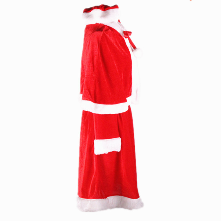 RNFS Christmas dress set of five pieces made of golden velvet adult Christmas dress set of Christmas dress for ladies