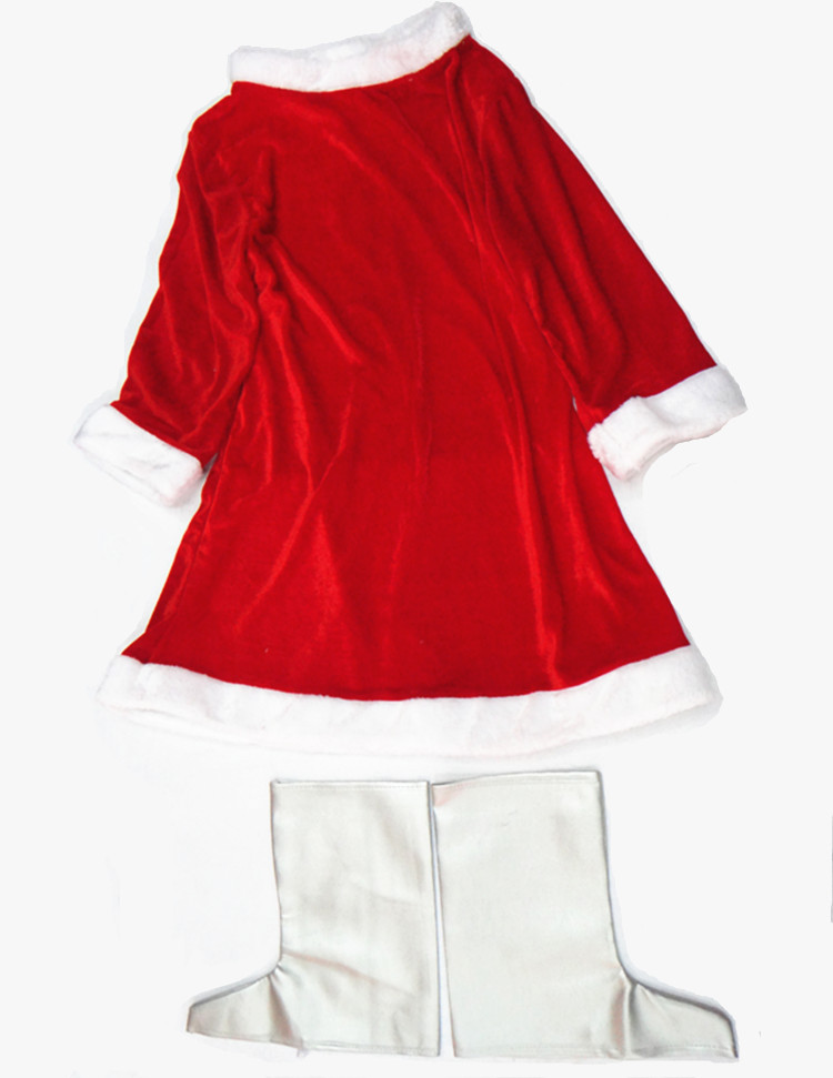 RNFS Christmas dress set of five pieces made of golden velvet adult Christmas dress set of Christmas dress for ladies