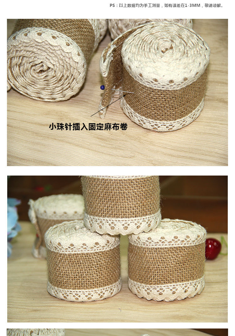 Handmade christmas craft linen roll lace linen roll lace linen with wedding dress