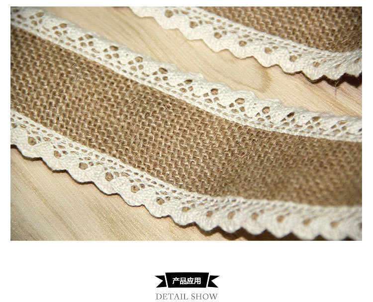 Handmade christmas craft linen roll lace linen roll lace linen with wedding dress