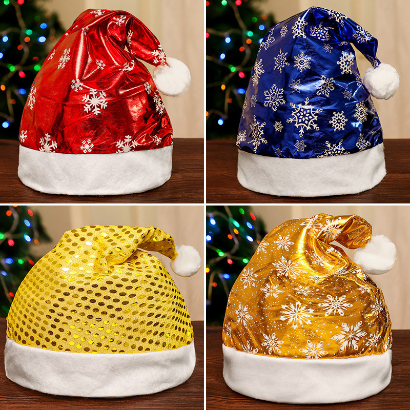 Christmas Hat Christmas Gift Children Adult Snowman Old Man Deer Long Fluff Antlers Modeling Evening Party Decoration Dress up Cap