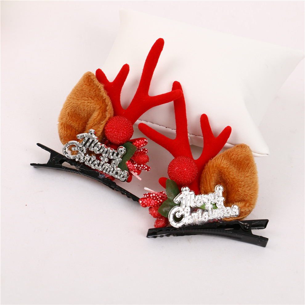 Christmas Antlers Dress up Headwear Cute Children Hair Accessories Trimmings Small Jewelry Little Dear Christmas Hairpin