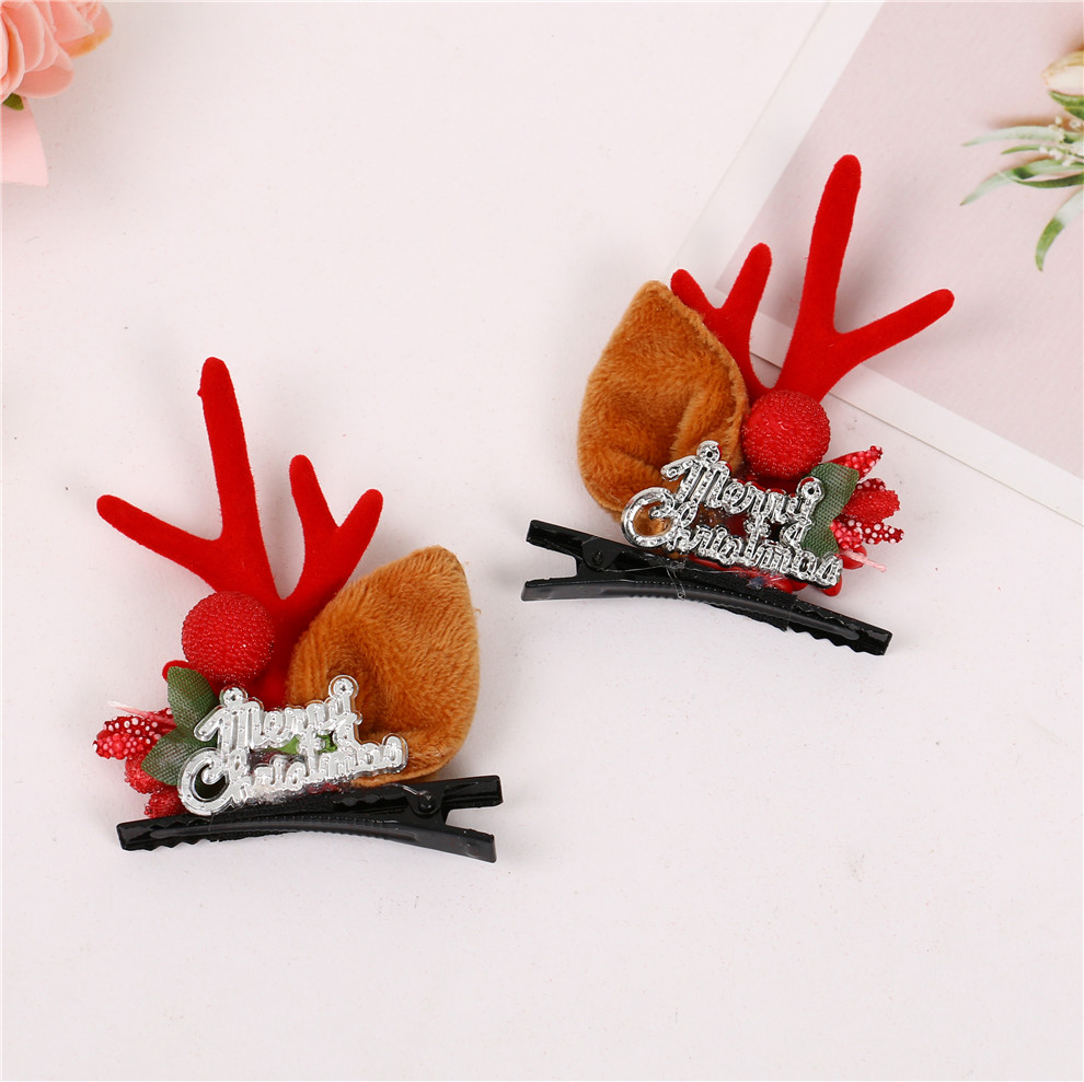Christmas Antlers Dress up Headwear Cute Children Hair Accessories Trimmings Small Jewelry Little Dear Christmas Hairpin