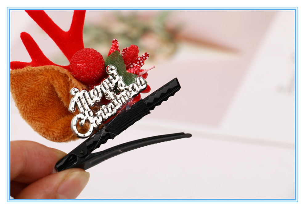 Christmas Antlers Dress up Headwear Cute Children Hair Accessories Trimmings Small Jewelry Little Dear Christmas Hairpin