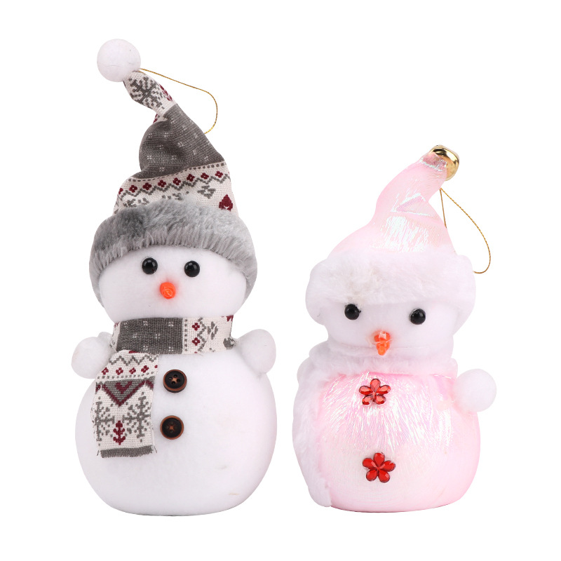Christmas Decorations Wool Snowman Christmas Tree Pendant Small Ornaments Bracelet Charm Christmas Tree Dress up Props