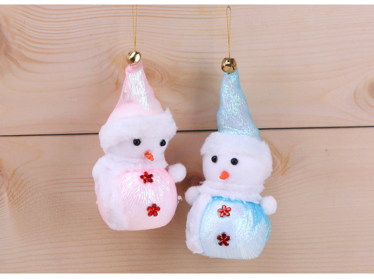 Christmas Decorations Wool Snowman Christmas Tree Pendant Small Ornaments Bracelet Charm Christmas Tree Dress up Props
