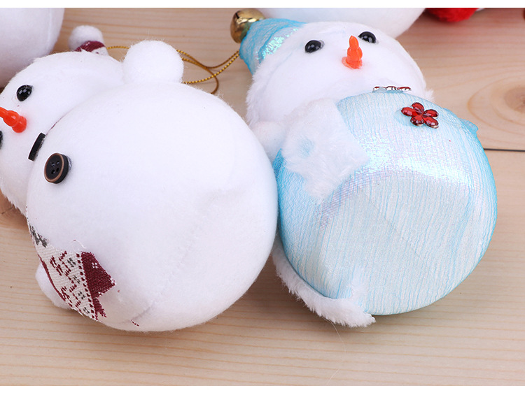 Christmas Decorations Wool Snowman Christmas Tree Pendant Small Ornaments Bracelet Charm Christmas Tree Dress up Props