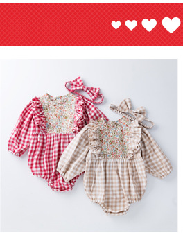 Christmas Big Snowflake Baby's Gown Baby Suit Cotton Cartoon Long Sleeve Baby Dress Wish Amazon Hot Sale
