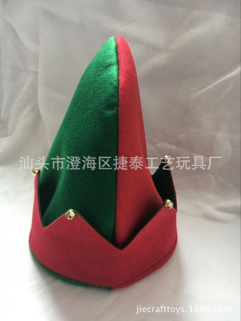 Christmas Elf Shoes Christmas Stocking Ball Dress up Elf Elf Candy-like Shoes Hat Cross-Border E-Commerce Hot Sale