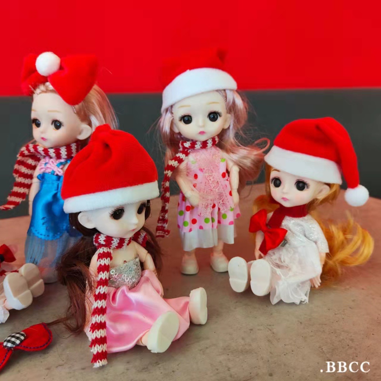 New Christmas Barbie Doll Set Gift Box Girl DIY Dress-up Toy Gift Children 6 Vinyl Dolls New Christmas Barbie Doll Set Gift Box Girl DIY Dress-up Toy Gift Children 6 Vinyl Dolls