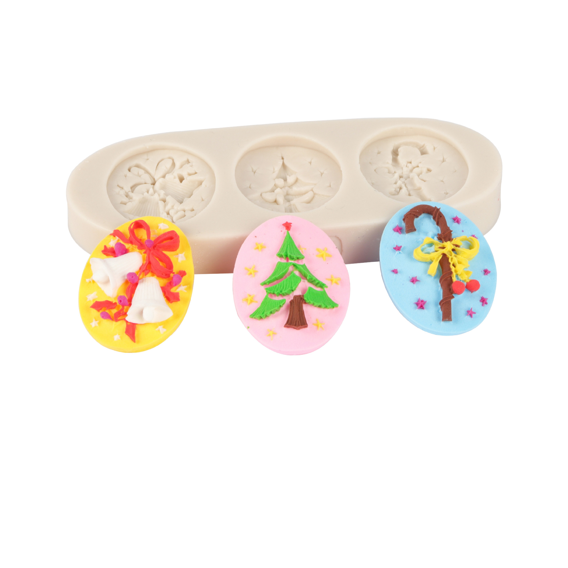 Silicone Mold Christmas Dress Up Cake Mold Sled Old Man Elk Fondant Mold Christmas Tree Epoxy Mold