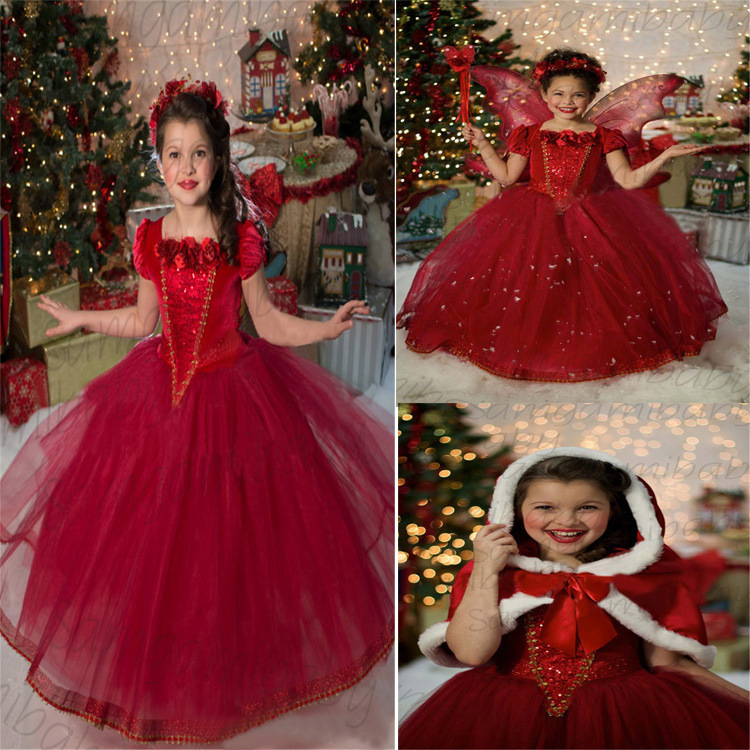 Frozen Princess Dress Aisha Princess Dress Children's Day Performance Costume Christmas Halloween Dress