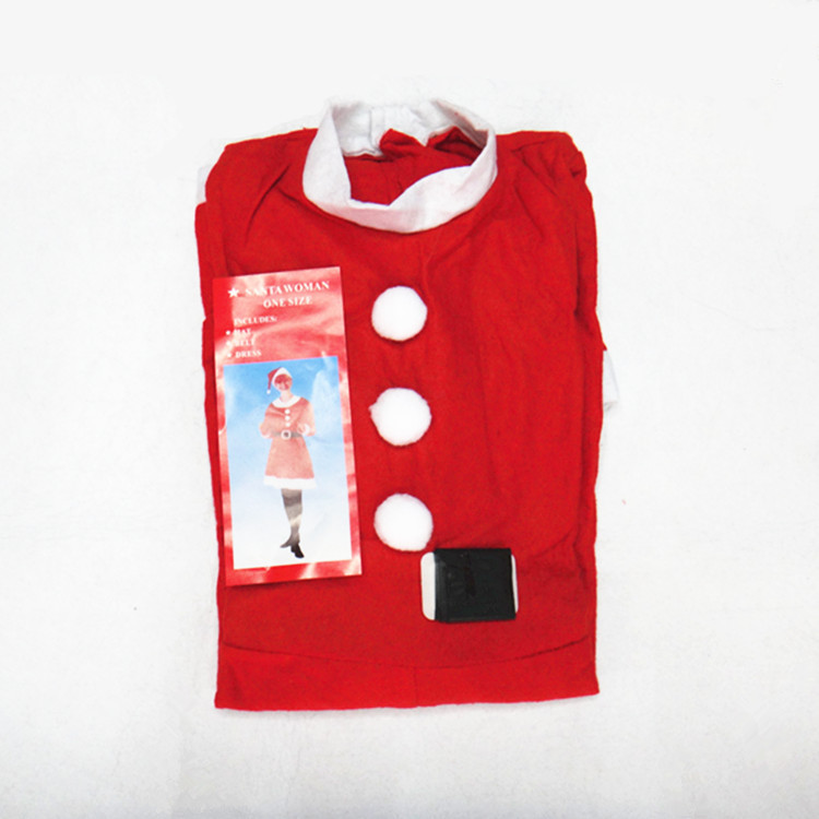 RNFW non-woven adult dress Christmas dress 3 piece Christmas dress set