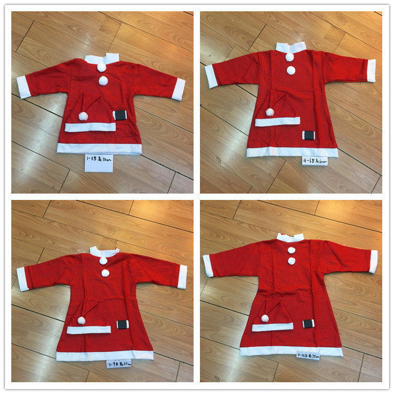Children's dress three-piece suit for ages 1-3, 4-6, 7-9, 10-13, non-woven Christmas dress