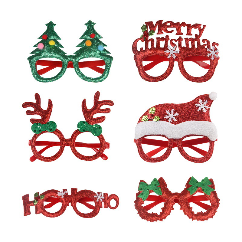 Decorations Christmas Tree Glasses Rim Antlers Glasses Rim Kindergarten Shopping Mall Party Dress up Party Glasses