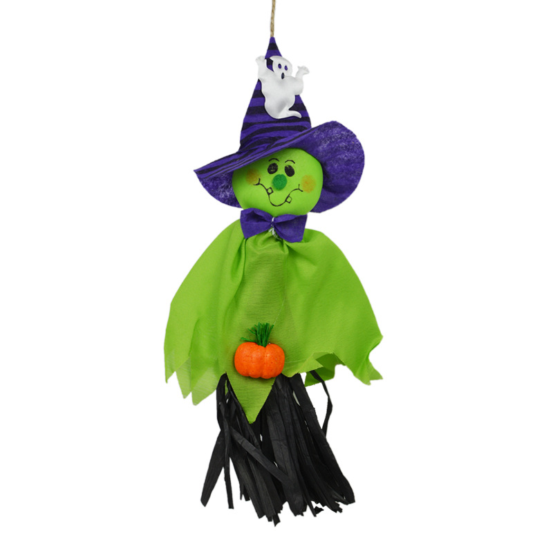 Cross Border hot style hotel Kindergarten bar Halloween decoration supplies ghost flowers decoration props hang pumpkin