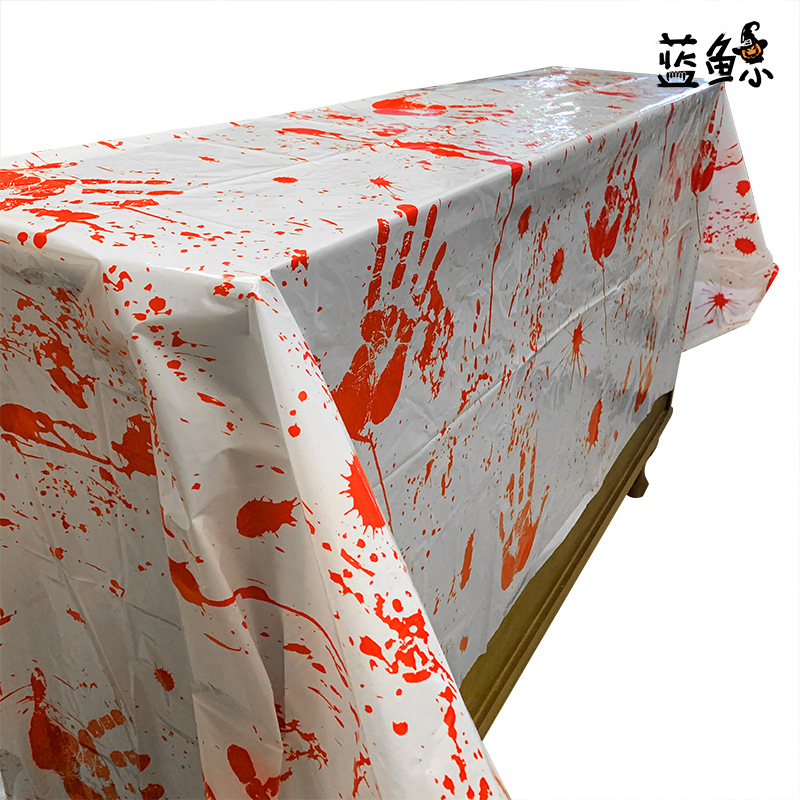 Halloween Halloween site atmosphere layout supplies blood utensils tablecloth Murals haunted house bar decoration