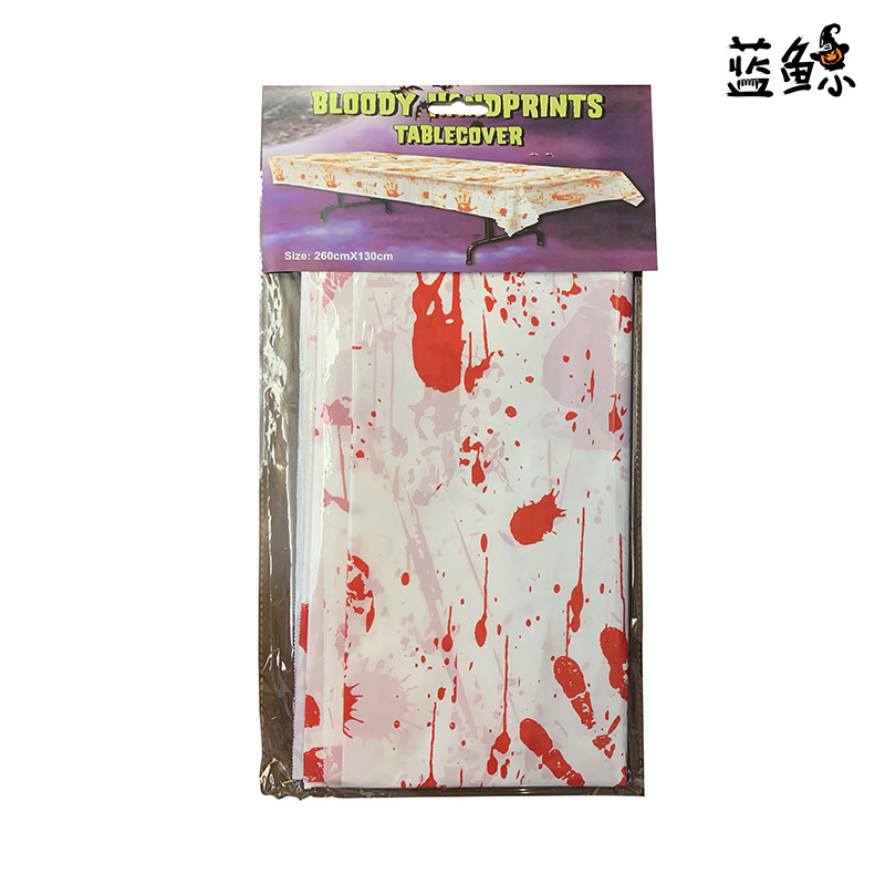 Halloween Halloween site atmosphere layout supplies blood utensils tablecloth Murals haunted house bar decoration
