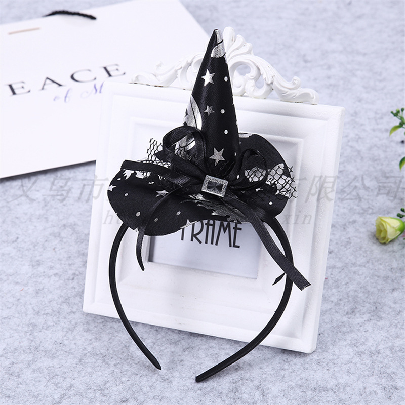 Halloween witch headband Pumpkin Witch hat decoration supplies Spider Web head clasp hot style hot sale promotion Halloween witch headband Pumpkin Witch hat decoration supplies Spider Web head clasp hot style hot sale promotion