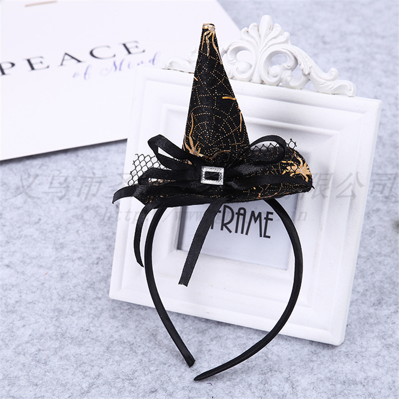 Halloween witch headband Pumpkin Witch hat decoration supplies Spider Web head clasp hot style hot sale promotion Halloween witch headband Pumpkin Witch hat decoration supplies Spider Web head clasp hot style hot sale promotion