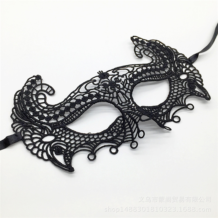 Cross border for black lace eye mask shaping Halloween party Masquerade party Christmas supplies Cross border for black lace eye mask shaping Halloween party Masquerade party Christmas supplies