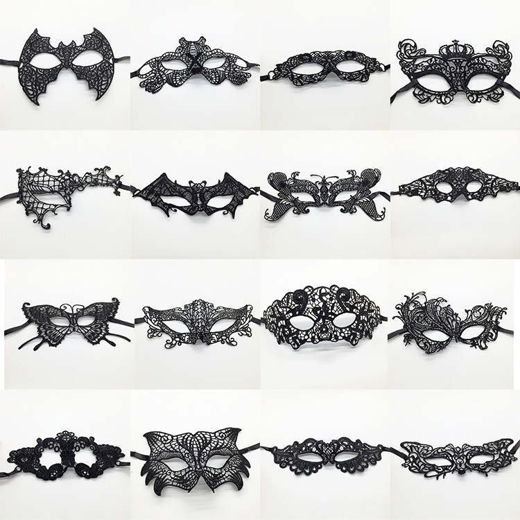 Cross border for black lace eye mask shaping Halloween party Masquerade party Christmas supplies Cross border for black lace eye mask shaping Halloween party Masquerade party Christmas supplies