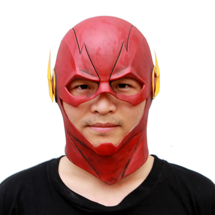 New Halloween Dress-up Headgear Latex Red Flash Mask Cosplay Film and Television Prop Party Supplies New Halloween Dress-up Headgear Latex Red Flash Mask Cosplay Film and Television Prop Party Supplies