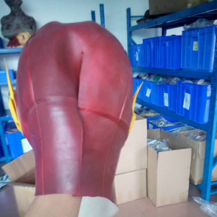 New Halloween Dress-up Headgear Latex Red Flash Mask Cosplay Film and Television Prop Party Supplies New Halloween Dress-up Headgear Latex Red Flash Mask Cosplay Film and Television Prop Party Supplies