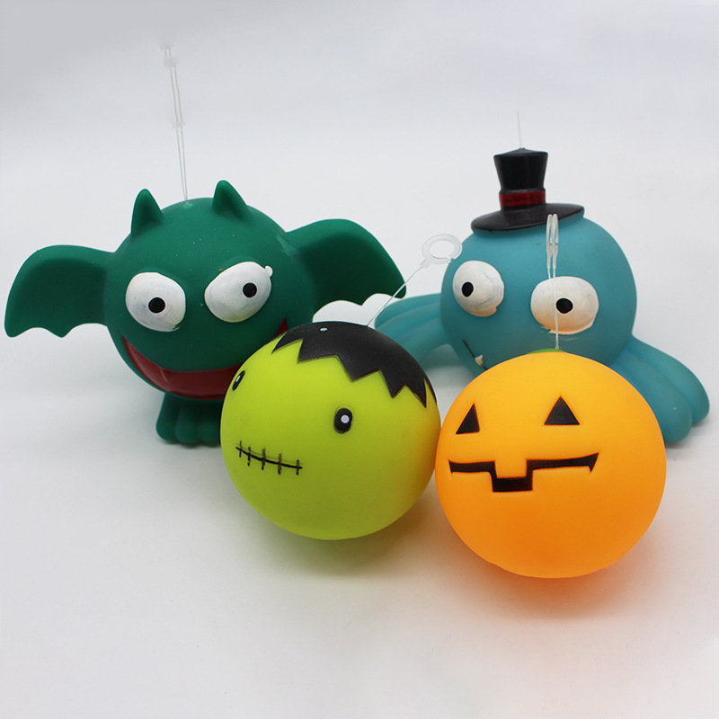 Halloween Pet Toy Dog Supplies Molar Long Lasting Vinyl Bat Set Toy