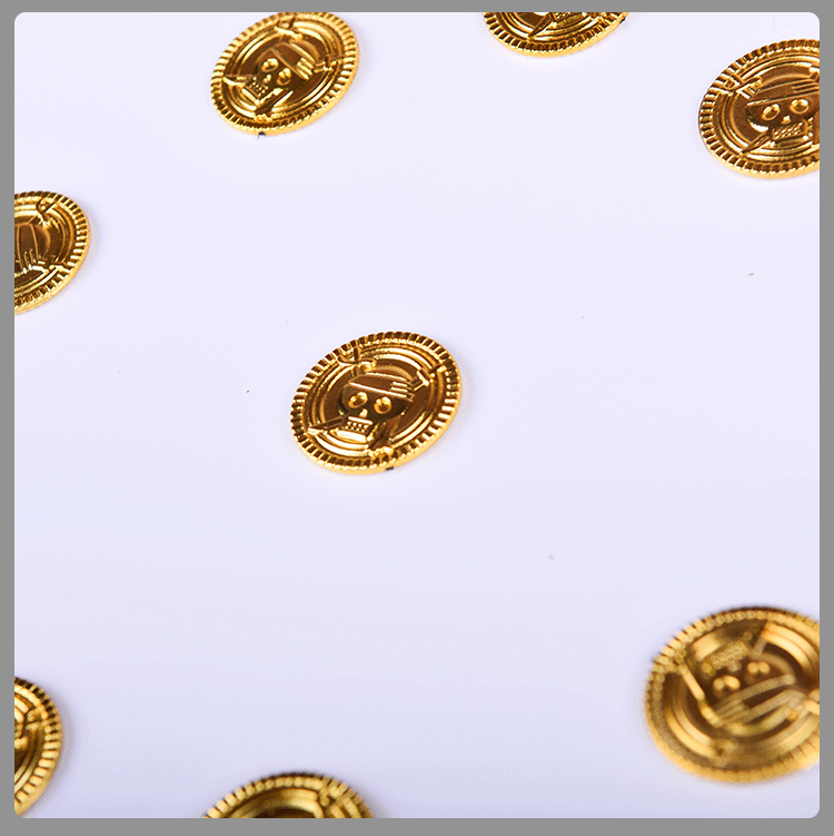 [Cross-Border] Halloween Party Supplies Electroplating Pirate Gold Coin Toy Game Chamber Escape Haunted House Coin