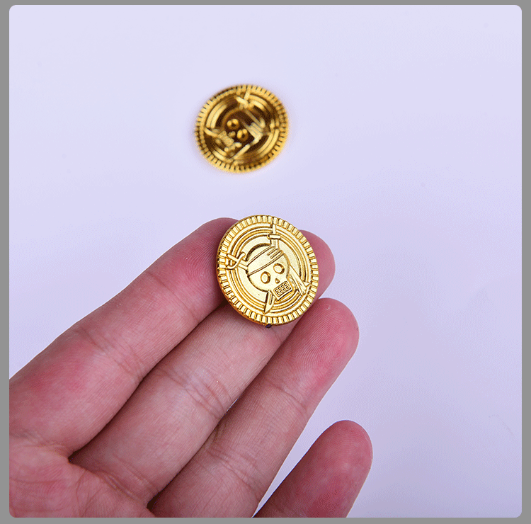 [Cross-Border] Halloween Party Supplies Electroplating Pirate Gold Coin Toy Game Chamber Escape Haunted House Coin