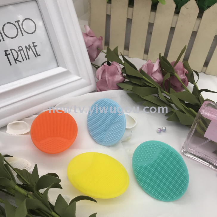 Silica gel trumpet facial brush cosmetic brush silica gel baby shampoo brush pore cleansing massage brush