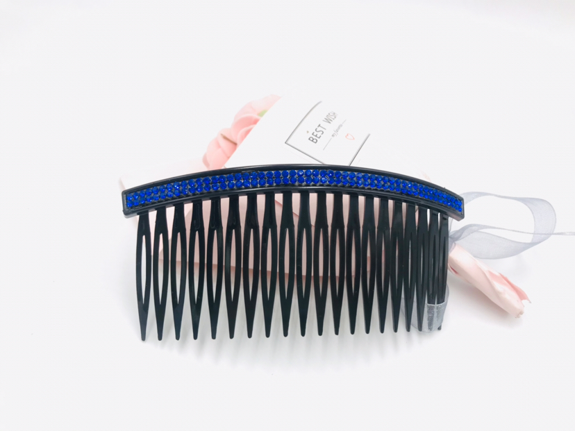 Plastic Trumpet Rhinestone Comb Fork Bangs Hair Comb Broken Hair Hairpin Double Row Drill Hair Comb Middle-Aged and Elderly Hairware Plastic Trumpet Rhinestone Comb Fork Bangs Hair Comb Broken Hair Hairpin Double Row Drill Hair Comb Middle-Aged and Elderly Hairware