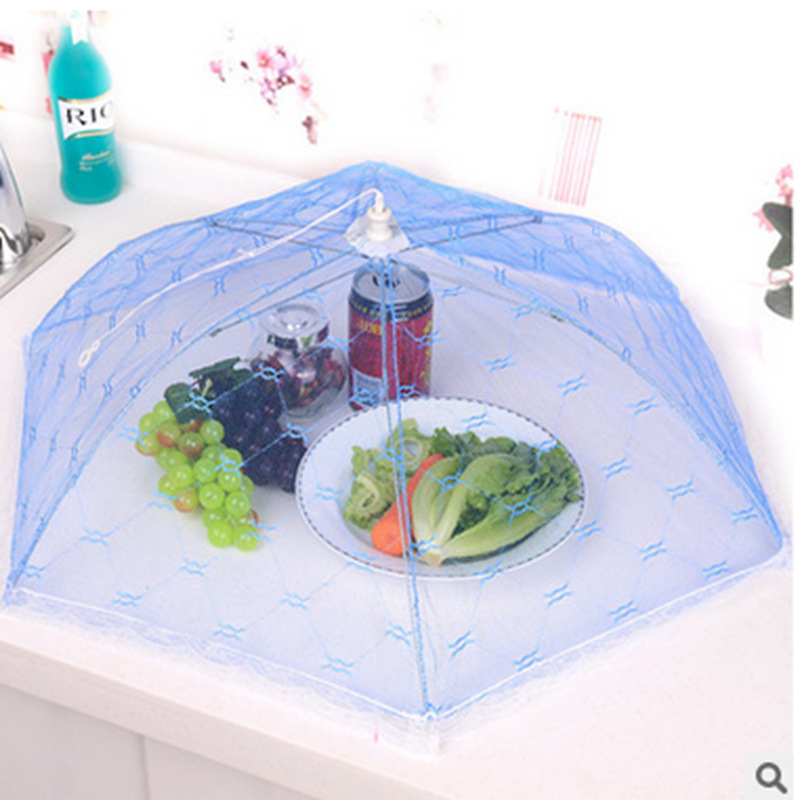 Cross-Border Amazon Trumpet Simplicity Lace Folding Vegetable Cover Dining Table Food Fruit Anti Fly Cover Food Cover