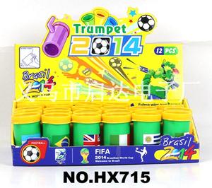 Factory direct toy trumpet Titan Cup 2014 FIFA World Cup mascot, Francesca ZD-HX715