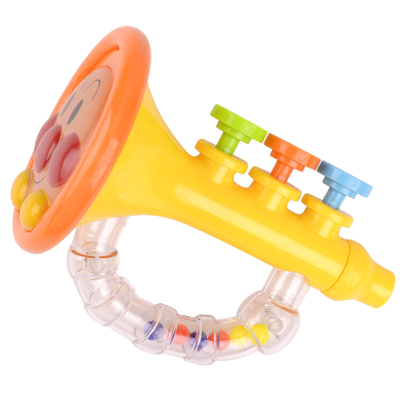 Bread Hand Rattle Trumpet Infant Wrist Toy Newborn 1-Year-Old Rattle Toy