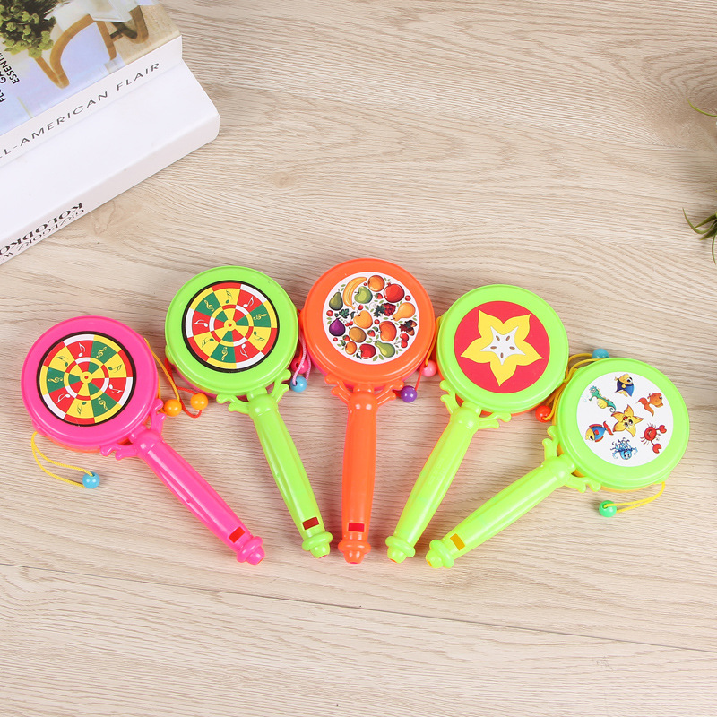 Plastic baby toys whistle rattle-drum hot sale toy