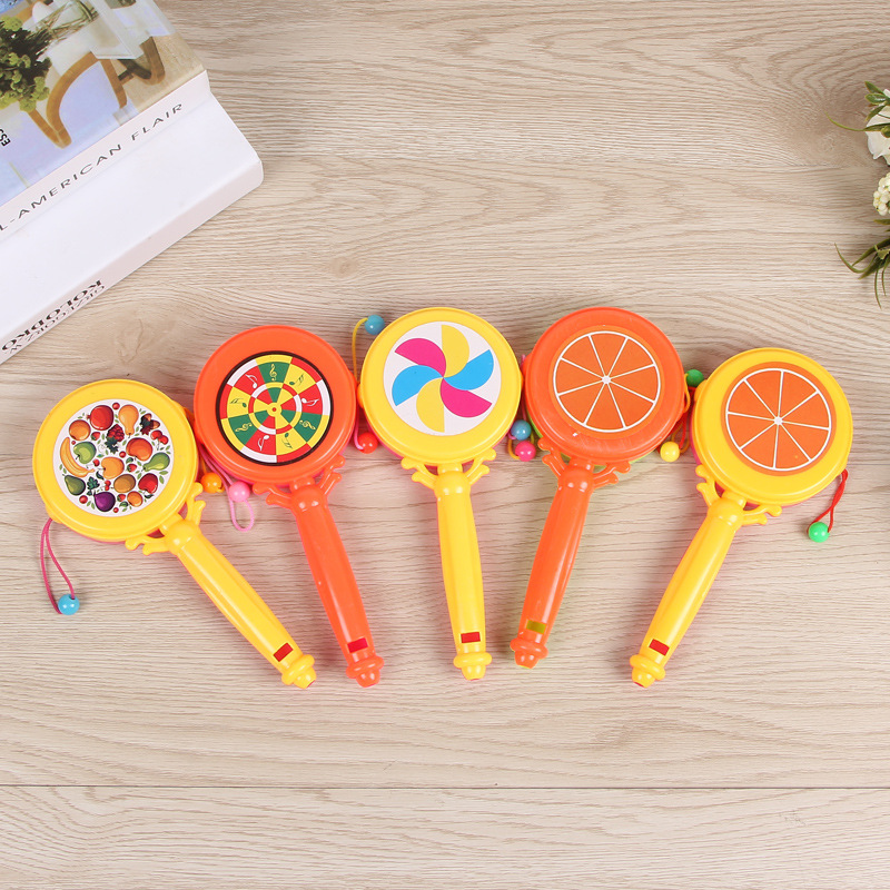Plastic baby toys whistle rattle-drum hot sale toy Plastic baby toys whistle rattle-drum hot sale toy