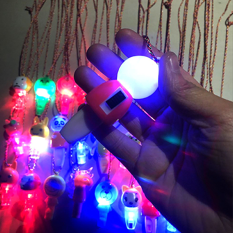 WeChat Merchants Scan Code to Push Small Gifts Kindergarten Prizes Luminous Whistle Keychain Pendant Stall Toys Wholesale