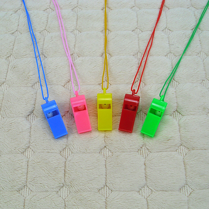 Children&#039;s Toy Whistle Colorful Plastic Whistle Sports Fans Come on Cheering Props Outdoor Plastic Whistle