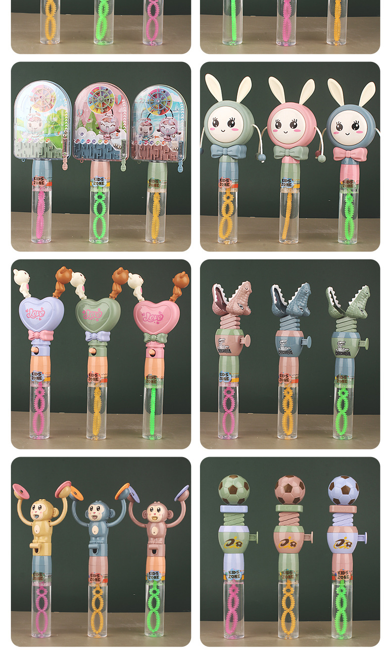 New Cartoon Whistle Pig Bubble Wand Children's Fun Bubble Blowing Toy Square Park Supermarket Stall Supply New Cartoon Whistle Pig Bubble Wand Children's Fun Bubble Blowing Toy Square Park Supermarket Stall Supply