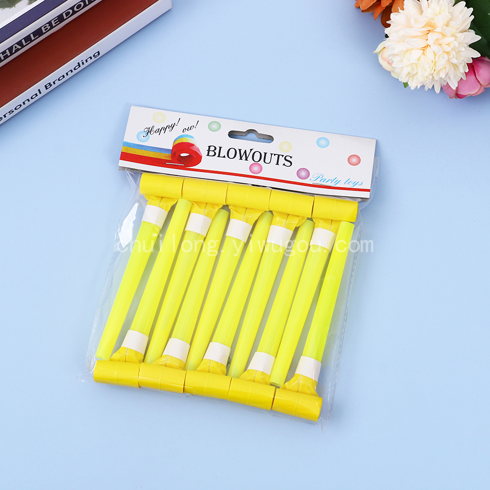 Solid Color Blowing Dragon Whistle Student Birthday Party Gifts Whistle Baby Party Horn Creative Children Whistle Small Toys