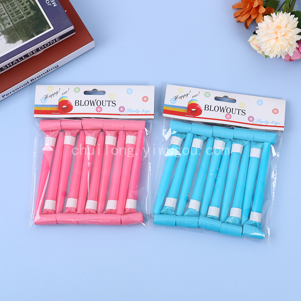 Solid Color Blowing Dragon Whistle Student Birthday Party Gifts Whistle Baby Party Horn Creative Children Whistle Small Toys