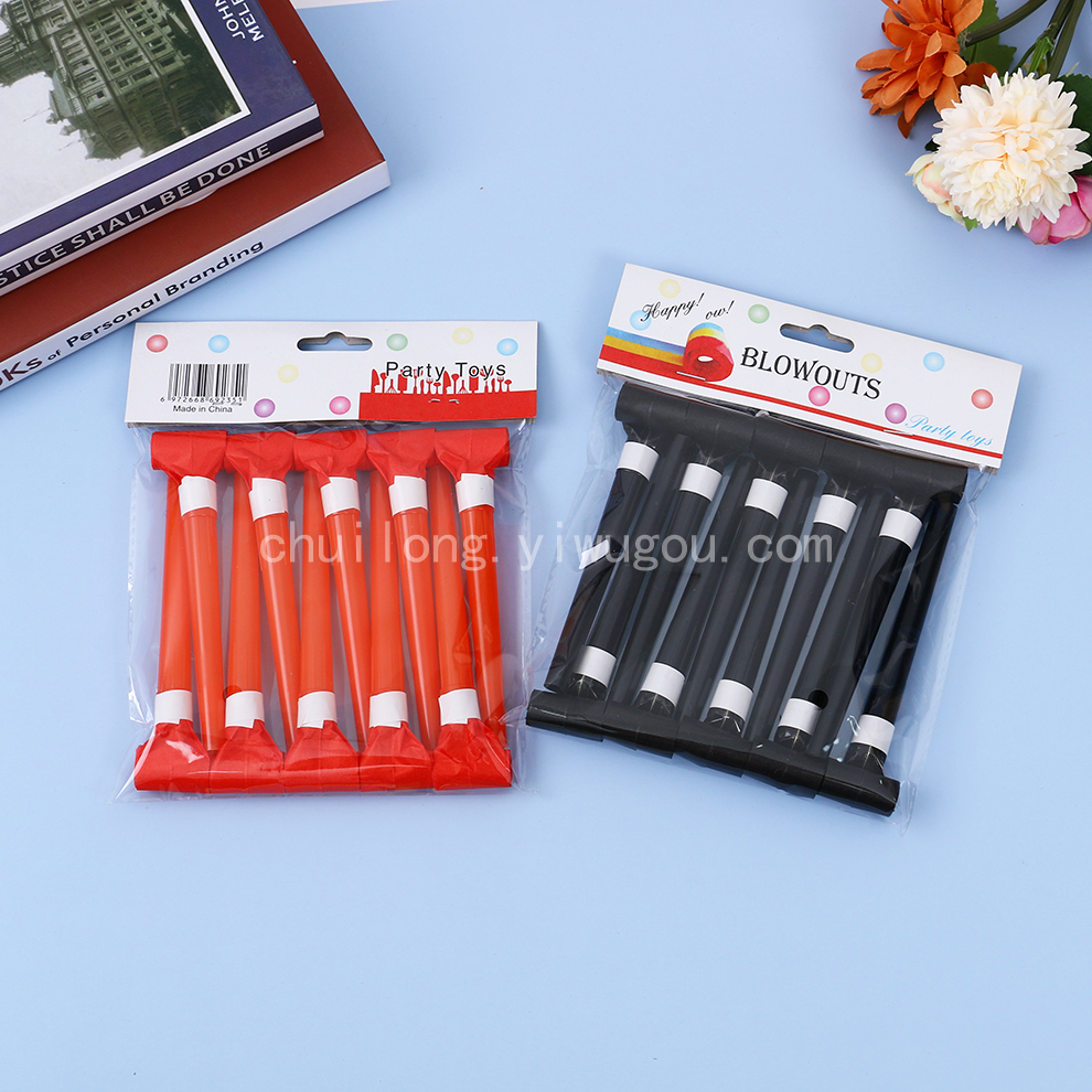 Solid Color Blowing Dragon Whistle Student Birthday Party Gifts Whistle Baby Party Horn Creative Children Whistle Small Toys