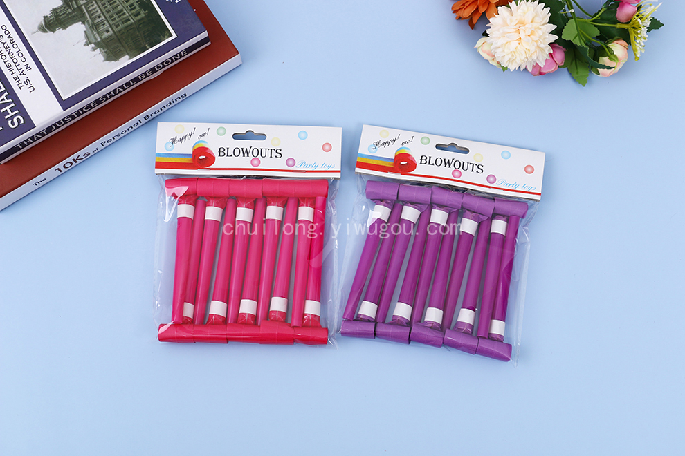 Solid Color Blowing Dragon Whistle Student Birthday Party Gifts Whistle Baby Party Horn Creative Children Whistle Small Toys
